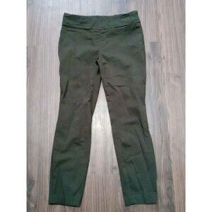 Carolina Belle Montreal Pant Women's Size 8  Elastic Waist Brown Pull On Cropped